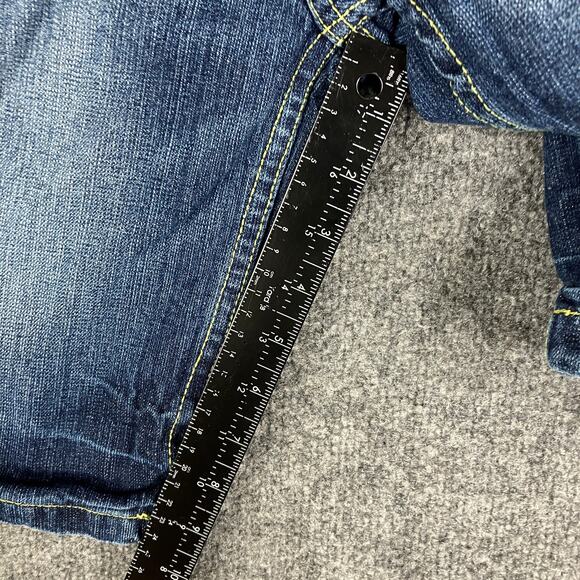 Roadblock Jean Shorts Boys Size 12 Blue Denim Cargo Distressed Utility Pockets - Picture 5 of 8